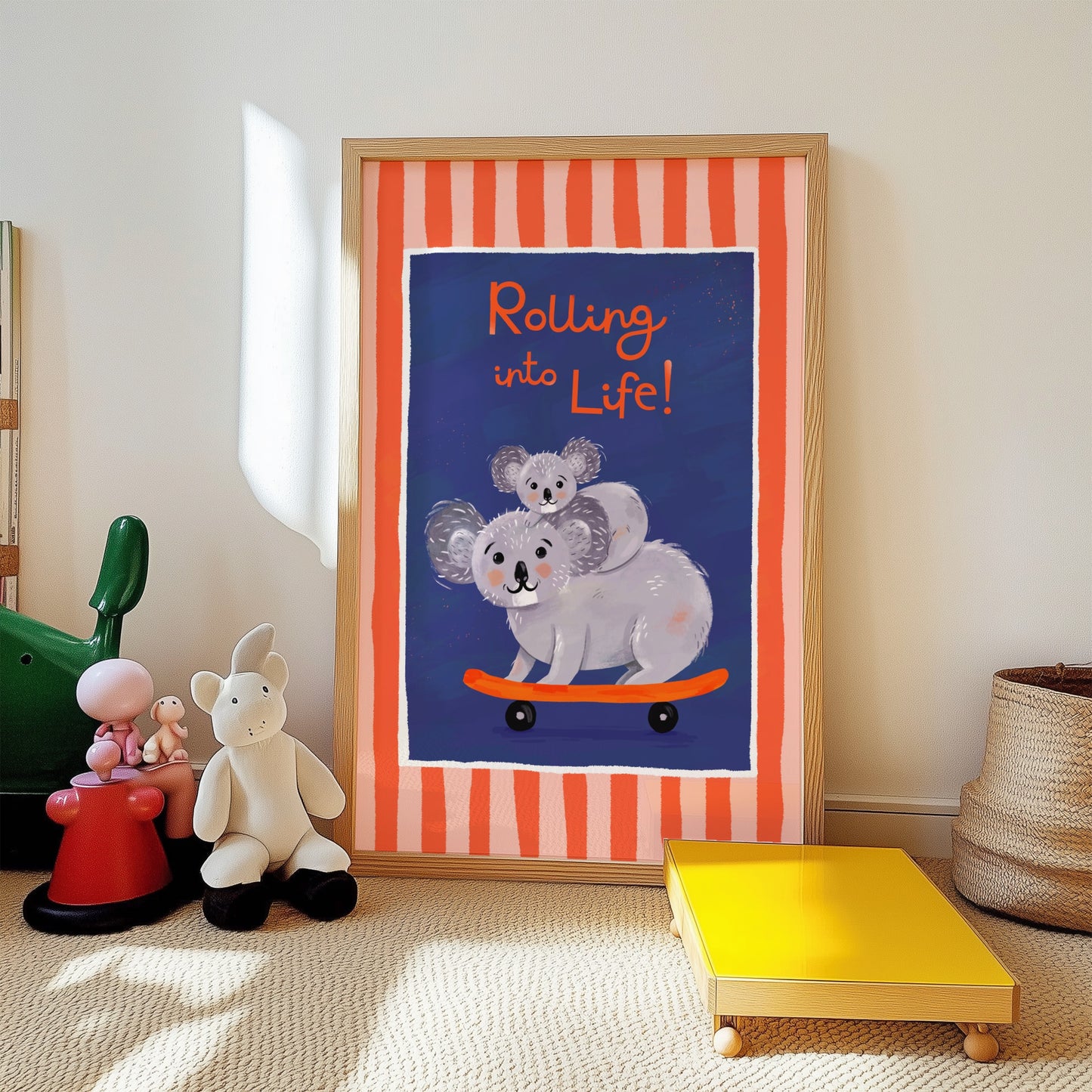 Rolling into Life! - Koala Art Print