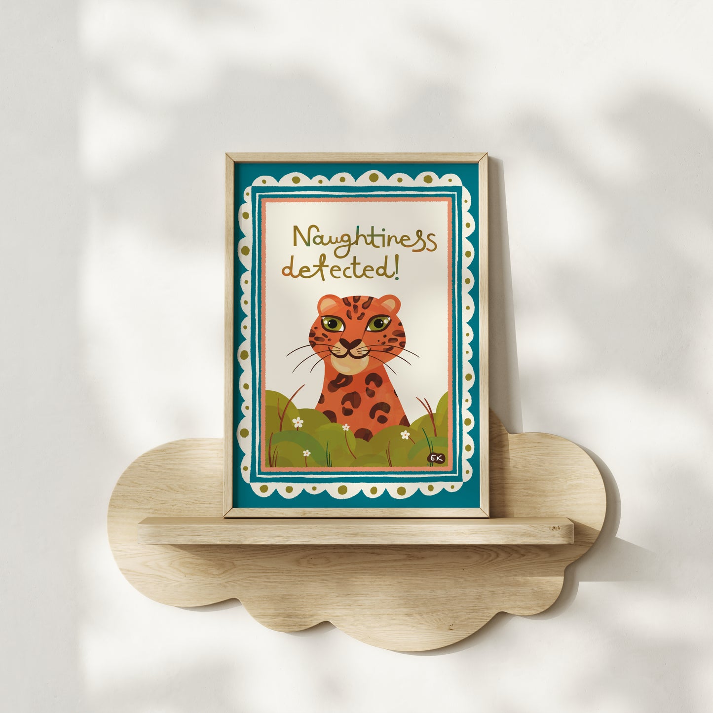 Naughtiness Detected! - Leopard Art Print