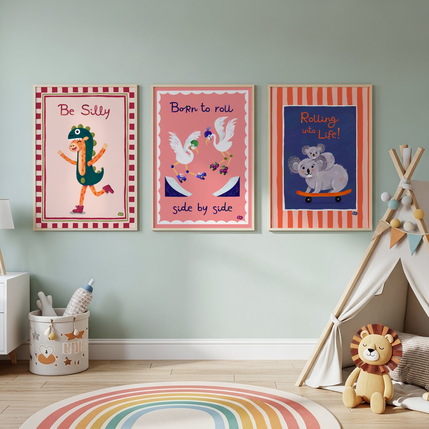 Be Silly - Giraffe Art Print