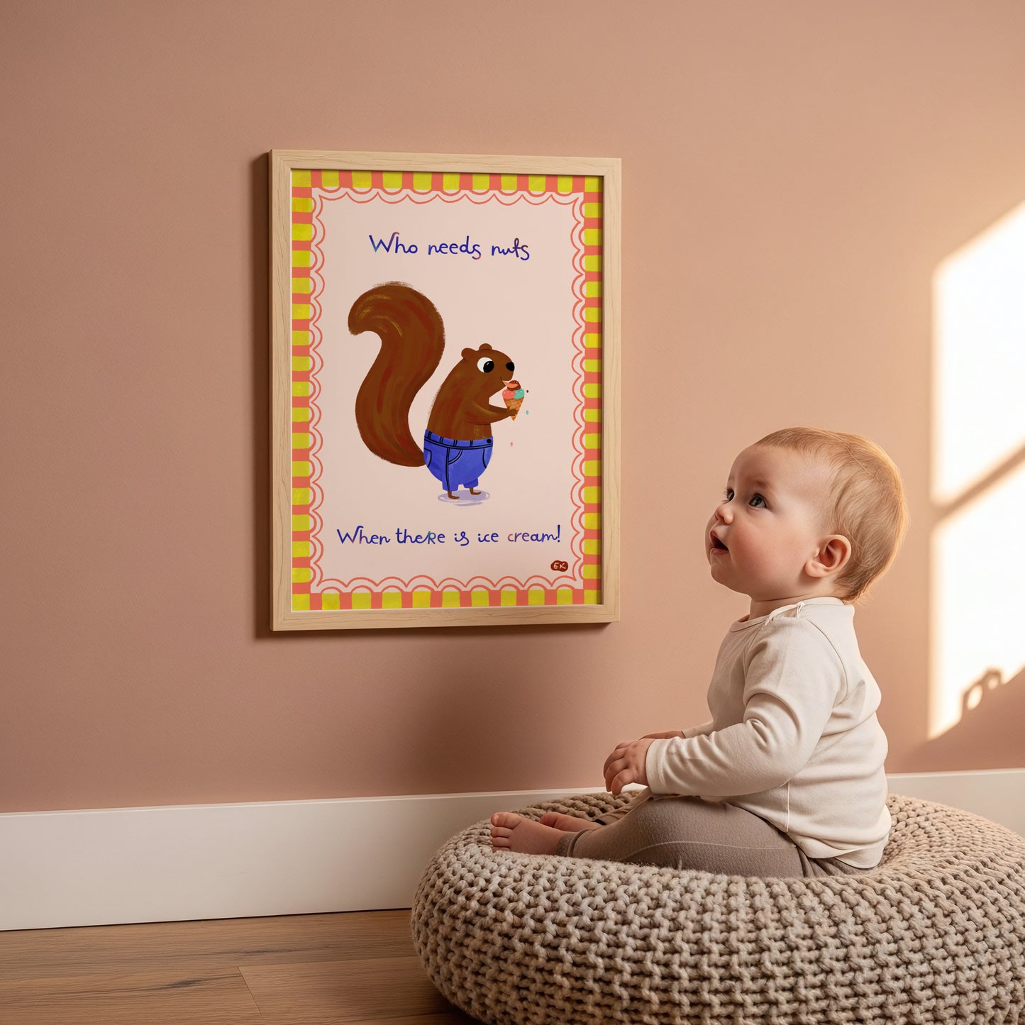 Who Needs Nuts! - Squirrel Art Print