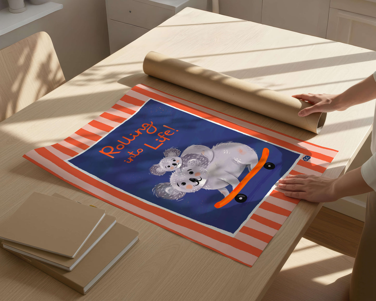Rolling into Life! - Koala Art Print