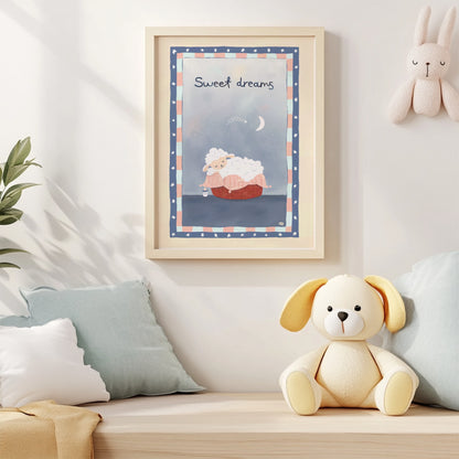 Sweet Dreams - Baby Room Art Print