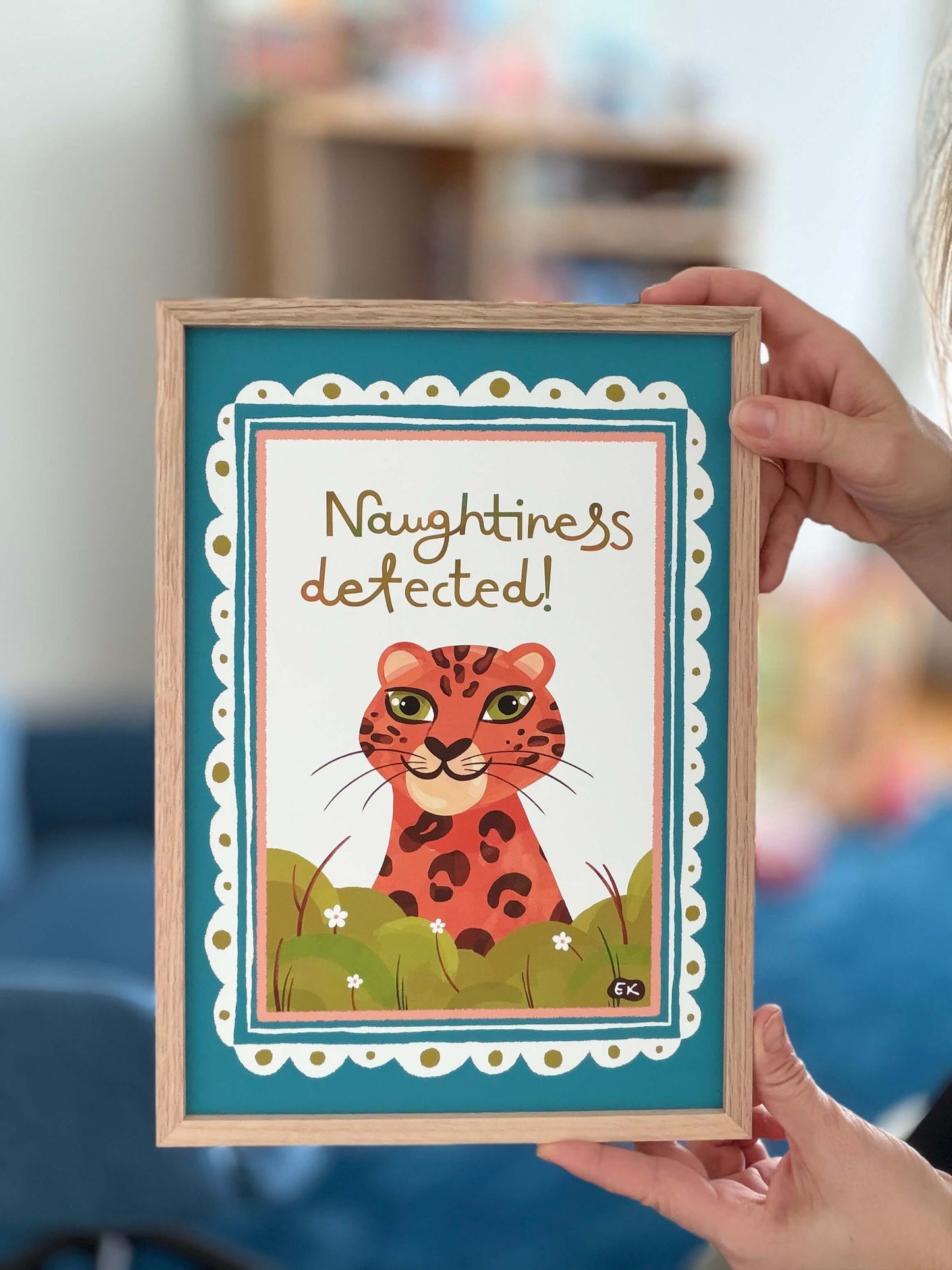 Naughtiness Detected! - Leopard Art Print