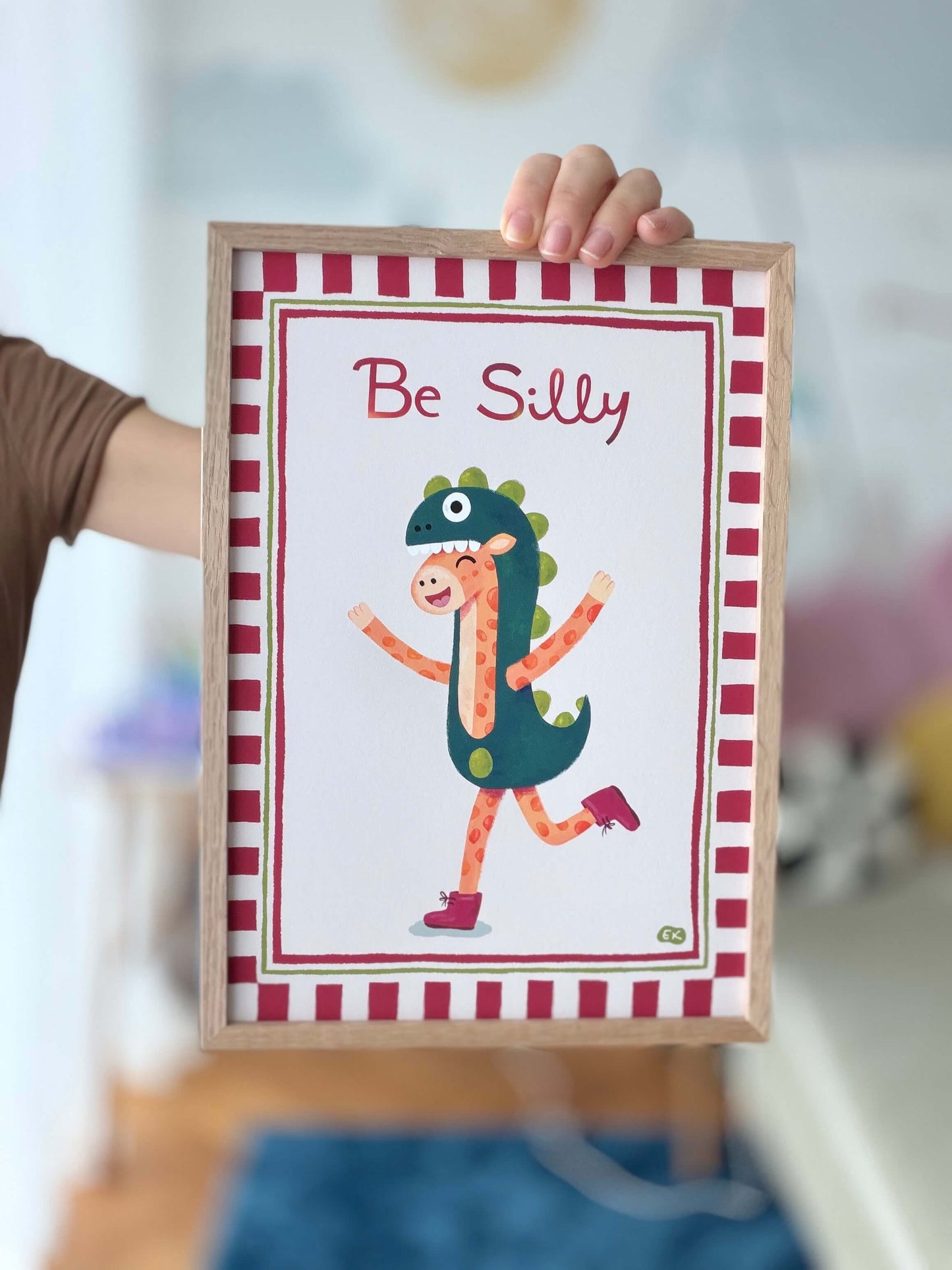 Be Silly - Giraffe Art Print