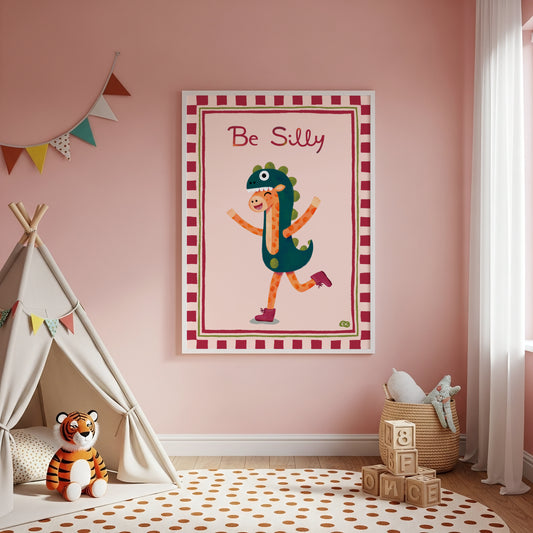 Be Silly - Giraffe Art Print