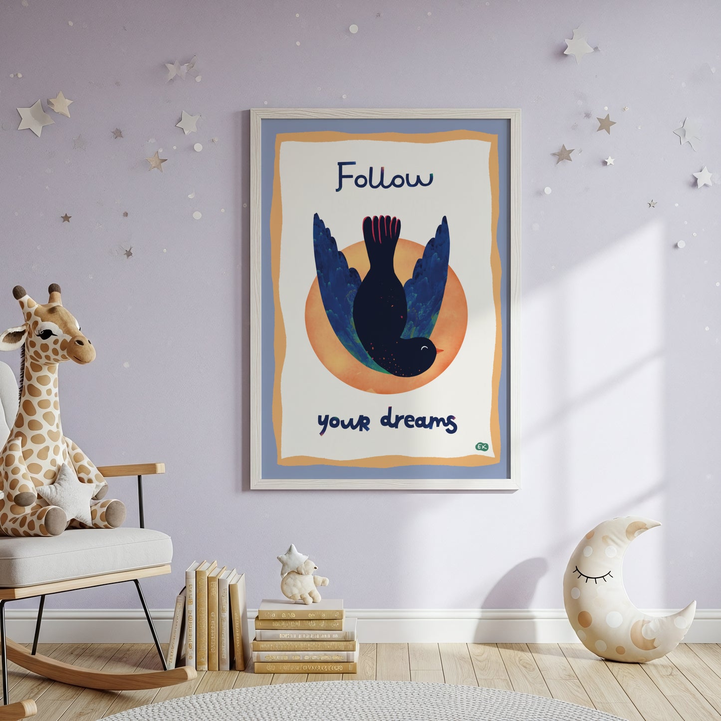 Follow Your Dreams - Bird Art Print