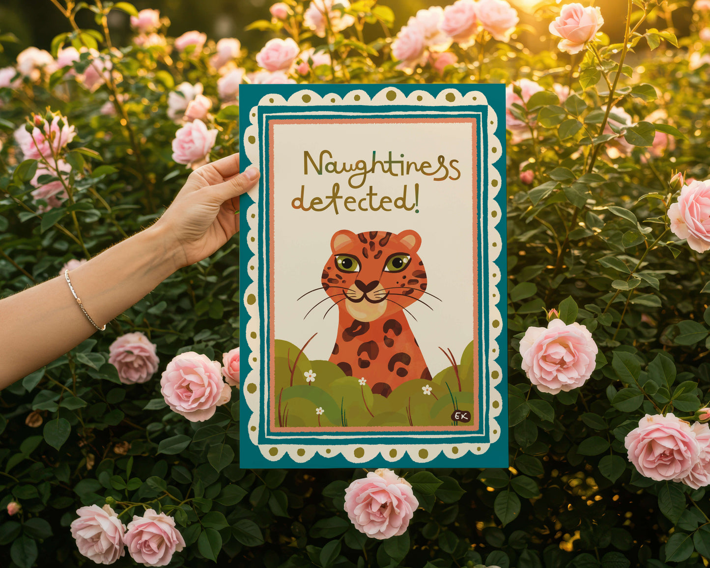 Naughtiness Detected! - Leopard Art Print