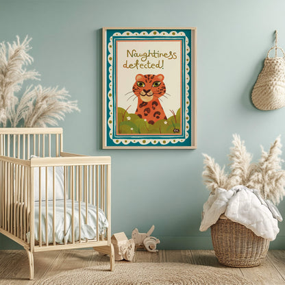 Naughtiness Detected! - Leopard Art Print