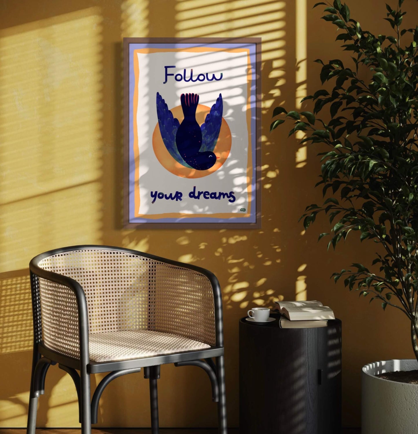 Follow Your Dreams - Bird Art Print