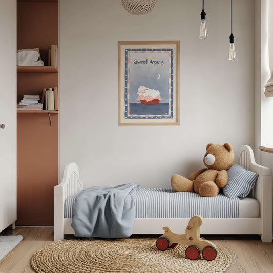 Sweet Dreams - Baby Room Art Print