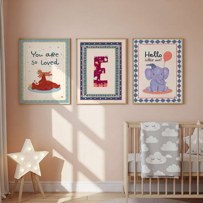 You Are So Loved - Bear Nursery Art Print (Vertical)
