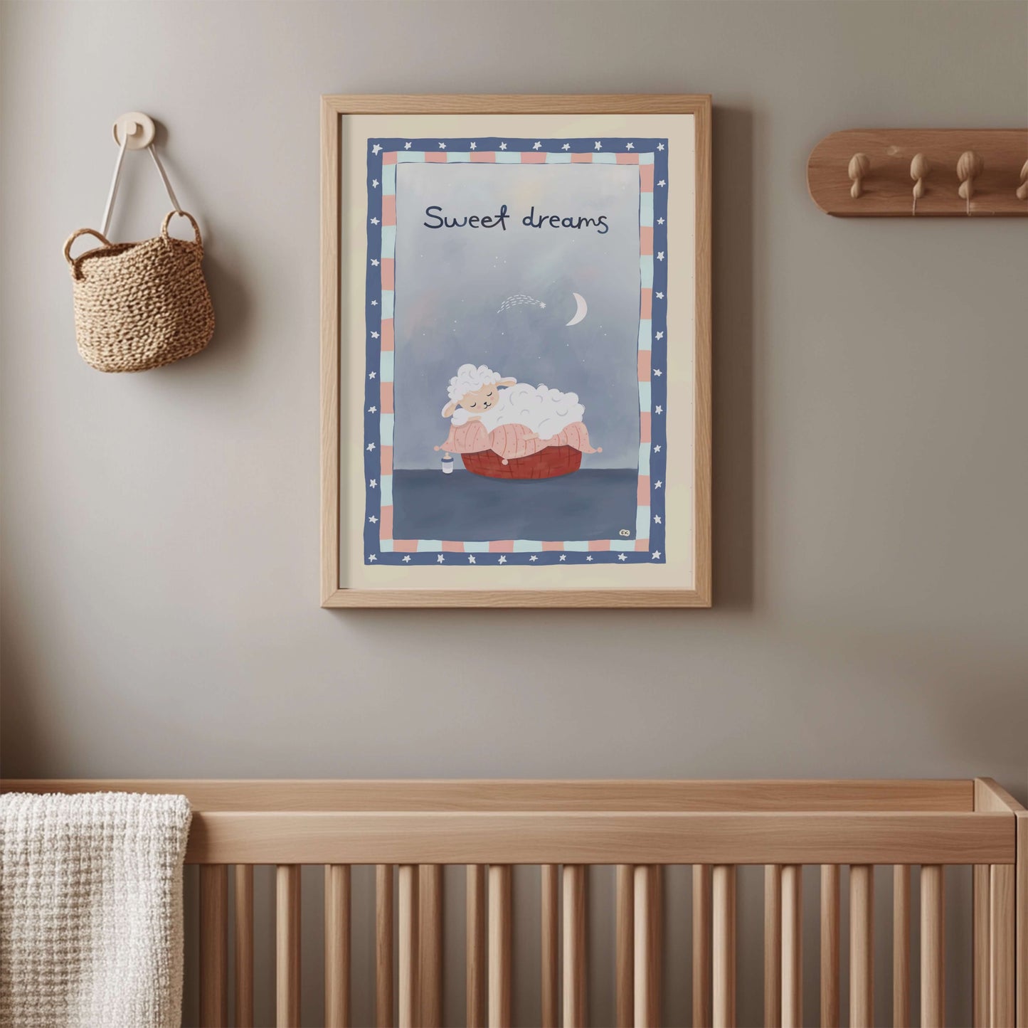 Sweet Dreams - Baby Room Art Print